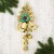 Украшение новогоднее "Уютная сказка" ёлка и колокольчики с зеленью14х37 см, золото