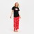 Пижама новогодняя женская (футболка и брюки) KAFTAN Joy, размер 48-50