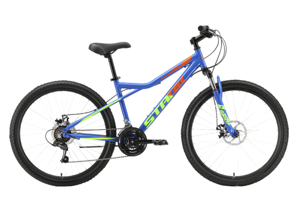 Велосипед Stark'23 Slash 26.1 D насыщенный синий/горчичный