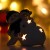 Сувенир керамика свет "Снеговички, чёрные колпаки и шарфы" 10х12х8 см