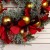 Венок новогодний d- 30 см "Уютная сказка" золотые шары и ленты