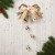 Украшение новогоднее "Уютная сказка" колокольчики узорные с шариками, 17х26 см, золото