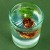Свеча гелевая в стакане с декором внутри «Еловый лес» 5 х 5 х 6 см