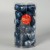 Набор шаров пластик d-4 см, 30 шт "Мелодия" орнамент, синий