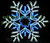 Снежинка светящаяся сине-белая 80см GGX-10-3026