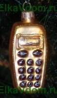 Новогоднее украшение "Телефон"(9см) ФУ-157