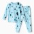 Пижама детская, цвет голубой/елка, рост 110-116 см