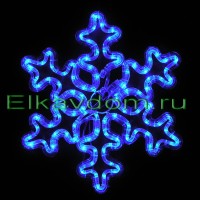 Снежинка светящаяся синяя 55см SNLED-55-BL-WH