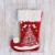 Носок для подарков "Волшебство" ёлочка, 18х25 см, бело-красный