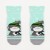 Носки детские махровые, цвет мятный/светло-серый меланж, размер 16-18