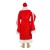 Карнавальный костюм "Дед Мороз", боярская шуба с узором, шапка, варежки, борода, р-р 48-50