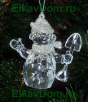 Снеговичок прозрачно-серебряный FA9002