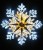 Снежинка светящаяся 50см SNOWLAKE-01-50