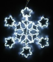 Снежинка светящаяся 50см SNOWLAKE-10-50