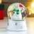 Сувенир полистоун водяной шар "Снеговик в шапке-ушанке, с ёлкой" d=6,5 см 8х6,5х6,5 см