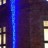 Гирлянда-занавес уличная синяя 1х6м LL601-1-2B