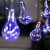 Гирлянда «Нить» 3 м с насадками «Лампочки», IP20, серебристая нить, 100 LED, свечение синее, 3.5 В