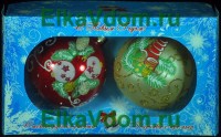 Новогодние шары "Рождественские свечи"(8,5см) КН-85-302