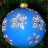 Новогодние шары "Снежинки"(8см) КН-80-76 - 7614960_4.jpg