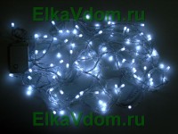 Новогодняя гирлянда-LED 7м,100 матовых белых светодиодов WR 100L-WH-М