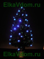 Ель световодная с синими LED-звездами 120см Т48-031