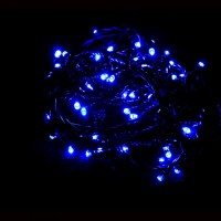 Новогодняя гирлянда-LED 13м, 200 синих светодиодов  200L-BL-BK