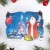 Шкатулка новогодняя с 14-ю елочными игрушками внутри "Дед мороз", размер шкатулки 9,5х5,7х7,