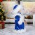 Снегурочка "Шик" в синей шубке с серёжками, двигается, 29 см