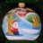 новогодний  шар "Дед Мороз и домик"(8,5см) КУ-85-1166 - 7600736_2.jpg