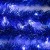 Гирлянда «Мишура» 1 м роса, IP20, синяя нить, 22 LED, 6 слоёв, d=7 см, свечение белое, CR2032х2