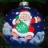 новогодний  шар "Дед Мороз с мешком"(8,5см) КУ-85-1101 - 7601000_2.jpg