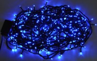 Новогодняя гирлянда-LED 35м, 500 синих светодиода  500L-BL-BK