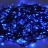 Новогодняя гирлянда-LED 35м, 500 синих светодиода LEON 500L-BL-BK