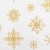 Скатерть новогодняя Этель «Золотые снежинки» 149х180см, 100%хл, 190г/м2
