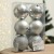 Набор ёлочных шаров «Новогодних чудес!», пластик, d-8, 6 шт, серебристая гамма