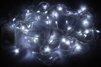 Новогодняя гирлянда-LED 5,0м,50 белых светодиодов  50L-WH