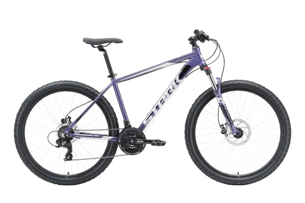 Велосипед Stark'23 Hunter 27.2 HD фиолетовый/серый/черный 16"