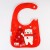 Нагрудник для кормления новогодний Крошка Я «Мишка», непромокаемый на липучке, с карманом