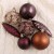 Набор украшений пластик 22 шт "Андромеда" (4 сосульки, 18 шаров) коричневые тона
