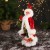 Дед Мороз "В блестящем костюмчике, с мешком и колокольчиками" 30 см, красно-зелёный