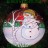 новогодний  шар "Снеговик с березкой"(8,5см) КУ-85-1162 - 7600738_2.jpg