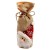 Чехол на бутылку «Дед Мороз» шапочка со снежинкой