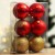Набор ёлочных шаров "Верь в мечту!", пластик, d-8, 6 шт, красный и золото