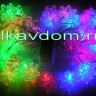 Электрогирлянда «Снежинки хамелеон» 40 мульти диодов 3,5м. LXD-09-RGB
