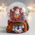 Сувенир полистоун водяной шар "Дед Мороз в кресле с подарками" 7х6,7х8,8 см
