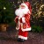 Дед Мороз " В узорчатой шубе, с подвязкой" 47 см, красный