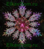 Снежинка лилово-голографическая AR0911R