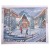 Алмазная мозаика с полным заполнением «Снеговик и дети» 50х60 см