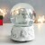Сувенир полистоун водяной шар музыка "Снеговики с коньками" белый с сереб. 11,5х11,5х14 см