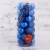 Набор шаров пластик d-4 см, 35 шт "Феерия" синий